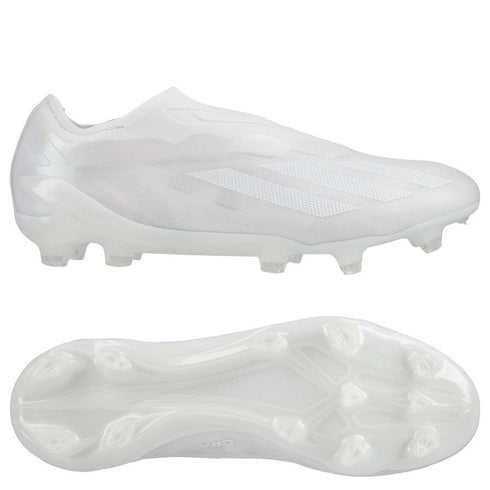 Adidas X Crazyfast .1 Laceless FG Pearlized - Footwear White