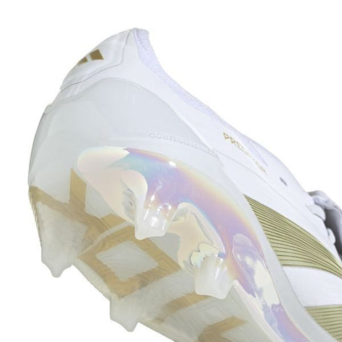Adidas Predator Elite Fold-over Tongue FG Day Spark - Footwear White/Gold Metallic/Footwear White