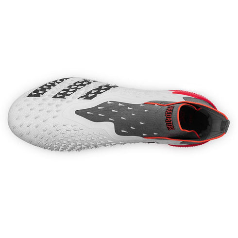 Adidas Predator Freak + FG WhiteSpark - Footwear White/Iron Metal/Solar Red