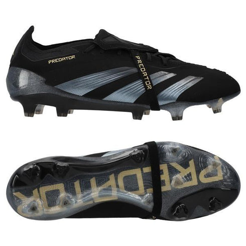 Adidas Predator Elite Fold-over Tongue FG Dark Spark - Core Black/Carbon/Gold Metallic