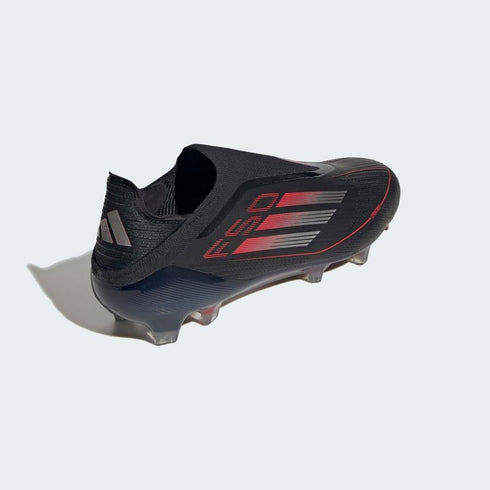 Adidas F50 Elite Laceless FG Stealth Victory - Core Black/Iron Metal/Lucid Red