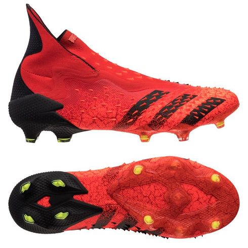 Adidas Predator Freak + FG Meteorite - Red/Core Black/Solar Red