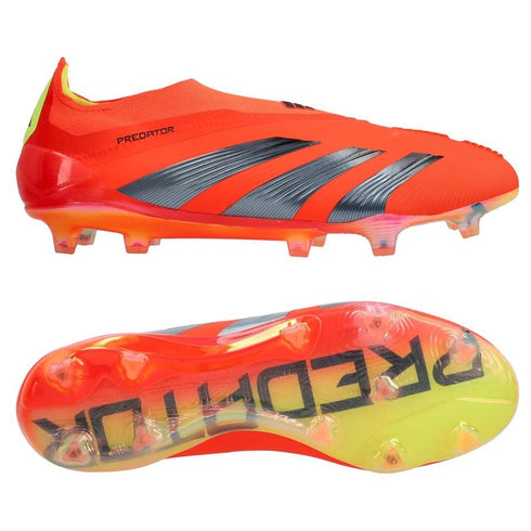 Adidas Predator Elite Laceless FG Predstrike - Solar Red/Core Black/Solar Yellow LIMITED EDITION