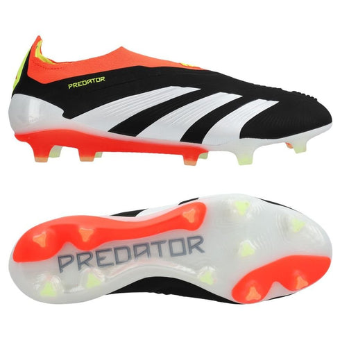 Adidas Predator Elite Laceless FG Solar Energy - Core Black/Footwear White/Solar Red