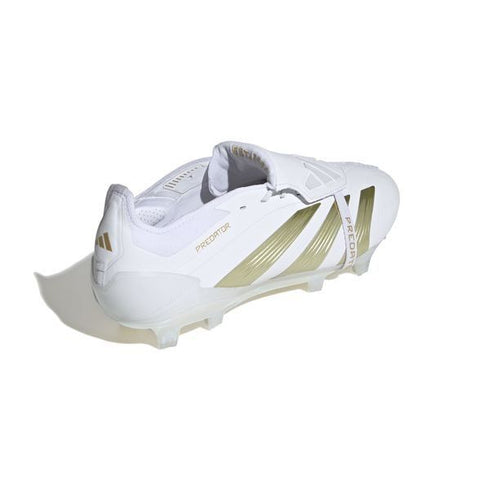 Adidas Predator Elite Fold-over Tongue FG Day Spark - Footwear White/Gold Metallic/Footwear White