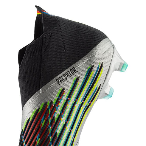 Adidas Predator Edge + FG Beyond Fast - Silver Metallic/Core Black/Solar Green