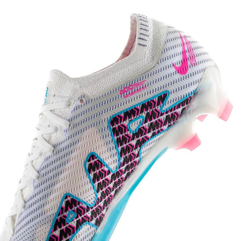 Nike Air Zoom Mercurial Vapor 15 Elite FG Blast - White/Baltic Blue/Pink Blast/Indigo Haze