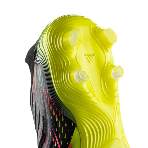 Adidas Copa Sense + FG Al Rihla - Core Black/Bright Cyan/Solar Yellow