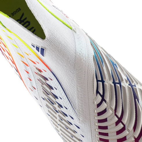 Adidas Predator Edge + FG Al Rihla - Footwear White/Solar Yellow/Power Blue