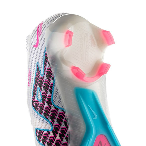 Nike Air Zoom Mercurial Vapor 15 Elite FG Blast - White/Baltic Blue/Pink Blast/Indigo Haze