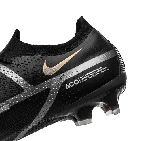 Nike Phantom GT 2 Elite FG Shadow - Black/Metallic Dark Grey/Metallic Gold