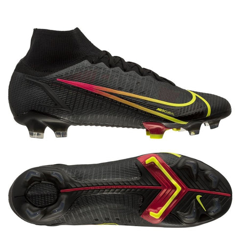 Nike Mercurial Superfly 8 Elite FG Black x Prism - Black/Cyber Yellow/Off Noir
