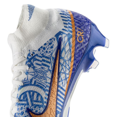 Nike Air Zoom Mercurial Superfly Elite 9 FG CR7 Personal Edition - White/Metallic Copper/Concord