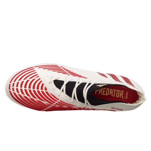 Adidas Predator Edge .1 FG Showdown - Off White/Vivid Red/Gold Metallic