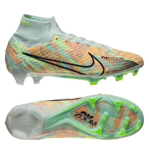 Nike Air Zoom Mercurial Superfly Elite 9 FG Bonded - Barely Green/Blackened Blue/Total Orange