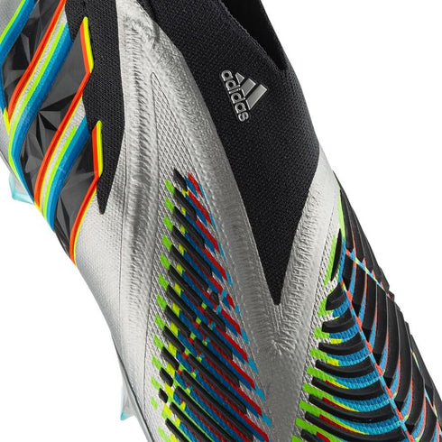 Adidas Predator Edge + FG Beyond Fast - Silver Metallic/Core Black/Solar Green