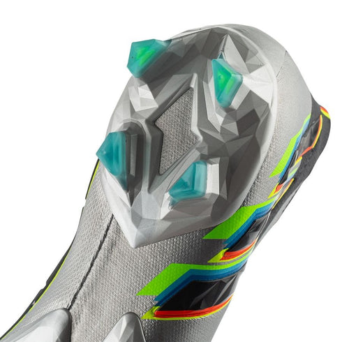Adidas Predator Edge + FG Beyond Fast - Silver Metallic/Core Black/Solar Green
