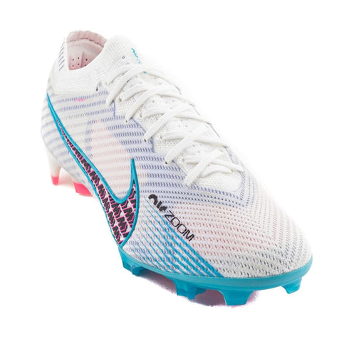 Nike Air Zoom Mercurial Vapor 15 Elite FG Blast - White/Baltic Blue/Pink Blast/Indigo Haze