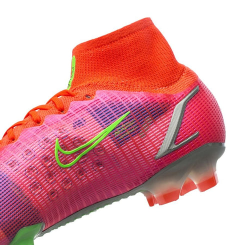Nike Mercurial Superfly 8 Elite FG Spectrum - Bright Crimson/Metallic Silver