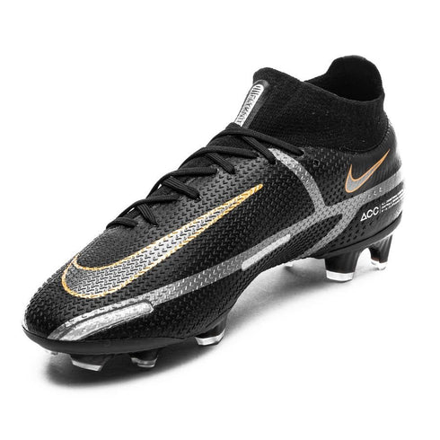 Nike Phantom GT 2 Elite DF FG Shadow - Black/Metallic Dark Grey/Metallic Gold