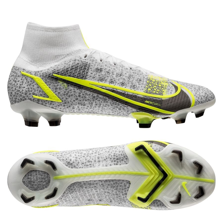 Nike Mercurial Superfly 8 Elite FG Silver Safari - White/Black/Metalli â YOYO CLUB