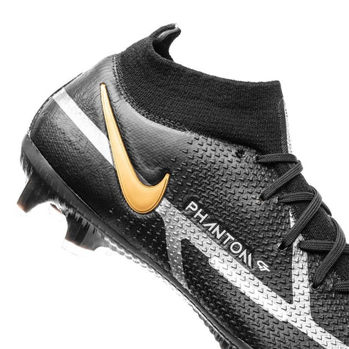 Nike Phantom GT 2 Elite DF FG Shadow - Black/Metallic Dark Grey/Metallic Gold