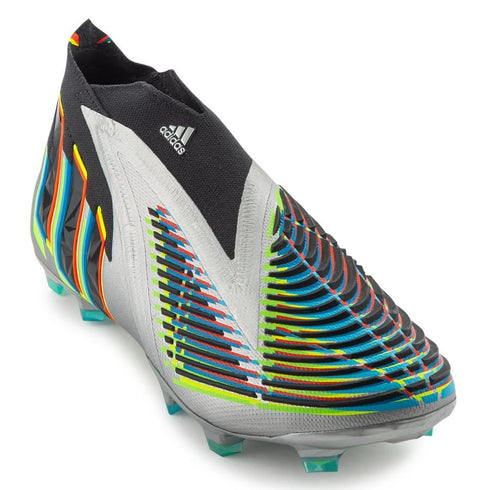 Adidas Predator Edge + FG Beyond Fast - Silver Metallic/Core Black/Solar Green