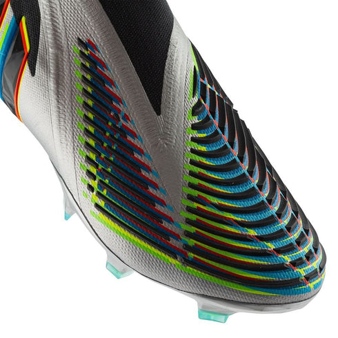 Adidas Predator Edge + FG Beyond Fast - Silver Metallic/Core Black/Solar Green