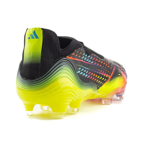 Adidas Copa Sense + FG Al Rihla - Core Black/Bright Cyan/Solar Yellow