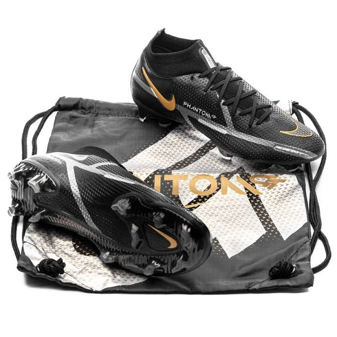 Nike Phantom GT 2 Elite DF FG Shadow - Black/Metallic Dark Grey/Metallic Gold