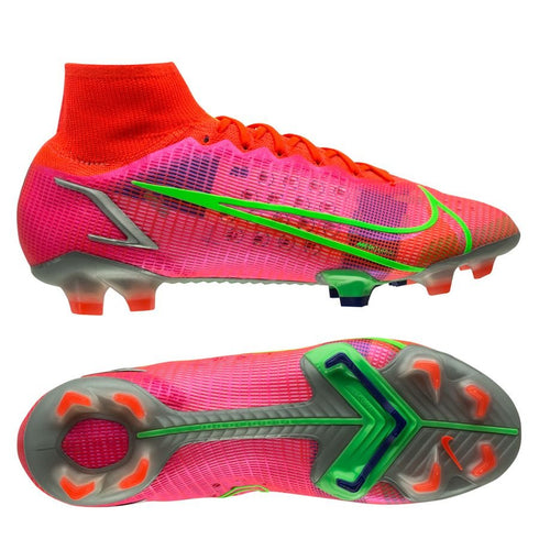 Nike Mercurial Superfly 8 Elite FG Spectrum - Bright Crimson/Metallic Silver