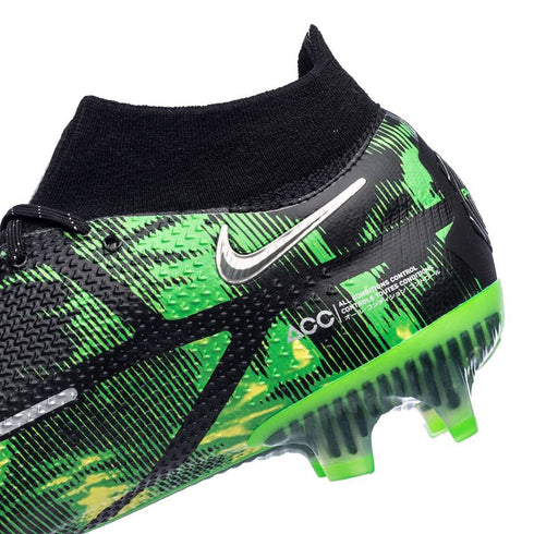 Nike Phantom GT 2 Elite DF FG Shockwave – Black/Metallic Platinum/Green Strike