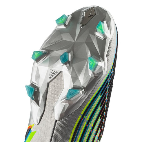 Adidas Predator Edge + FG Beyond Fast - Silver Metallic/Core Black/Solar Green
