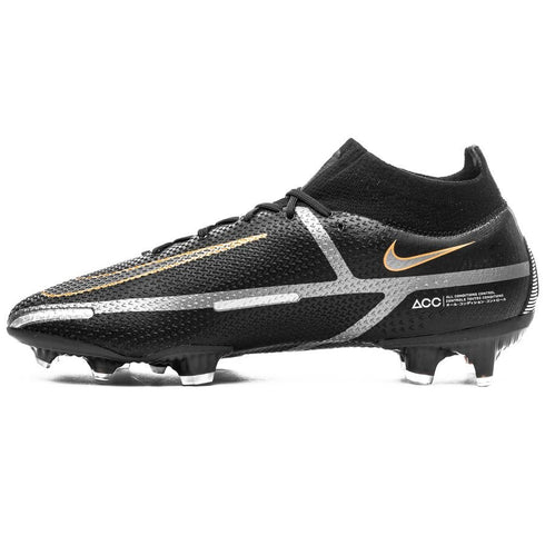 Nike Phantom GT 2 Elite DF FG Shadow - Black/Metallic Dark Grey/Metallic Gold