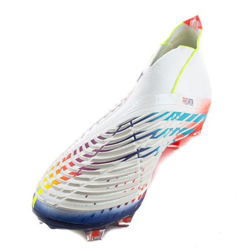 Adidas Predator Edge + FG Al Rihla - Footwear White/Solar Yellow/Power Blue