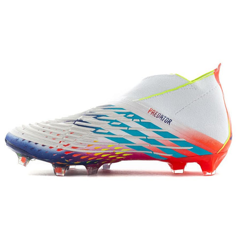 Adidas Predator Edge + FG Al Rihla - Footwear White/Solar Yellow/Power Blue