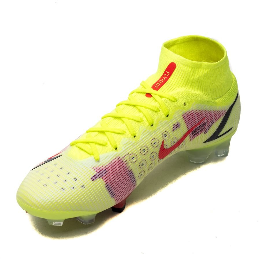 Nike Mercurial Superfly 8 Elite FG Motivation - Volt/Bright Crimson/Bl ...