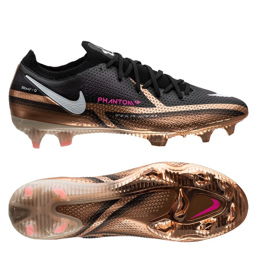 Nike Phantom GT II Elite DF FG - Black/Metallic Platinum